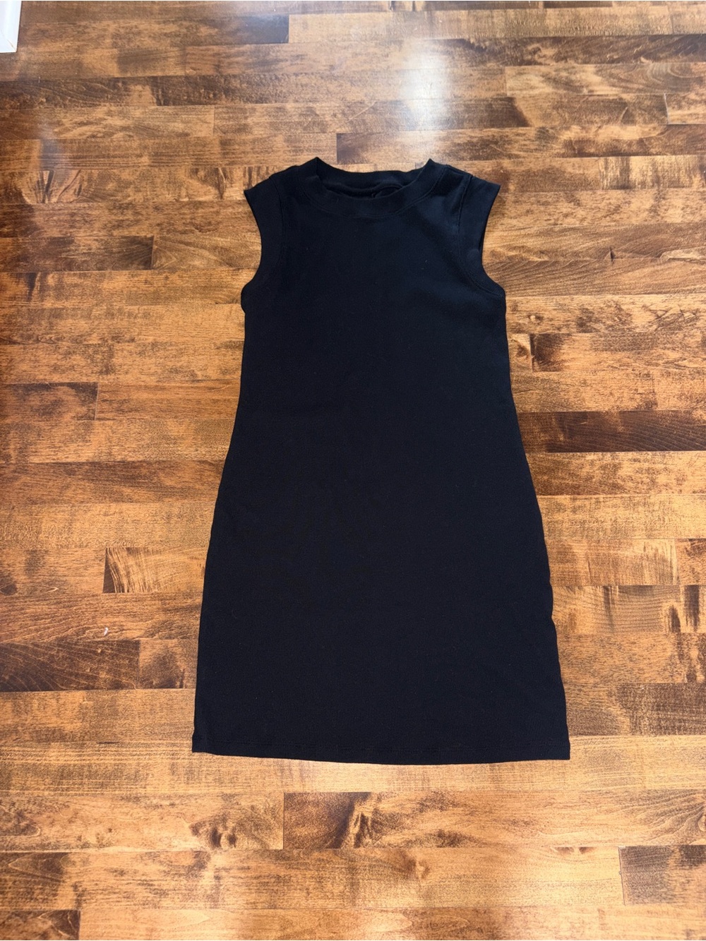 a new day Black Sleeveless Knit Shift Dress